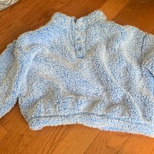 Super soft, barely worn, pacsun blue Sherpa
